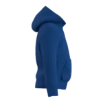 Gerecyclede kindersweater met capuchon, royal blue — productfoto 21