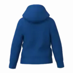 Gerecyclede kindersweater met capuchon, royal blue — productfoto 23