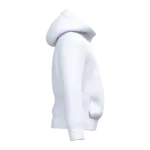 Gerecyclede kindersweater met capuchon, white — productfoto 24