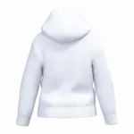 Gerecyclede kindersweater met capuchon, white — productfoto 26
