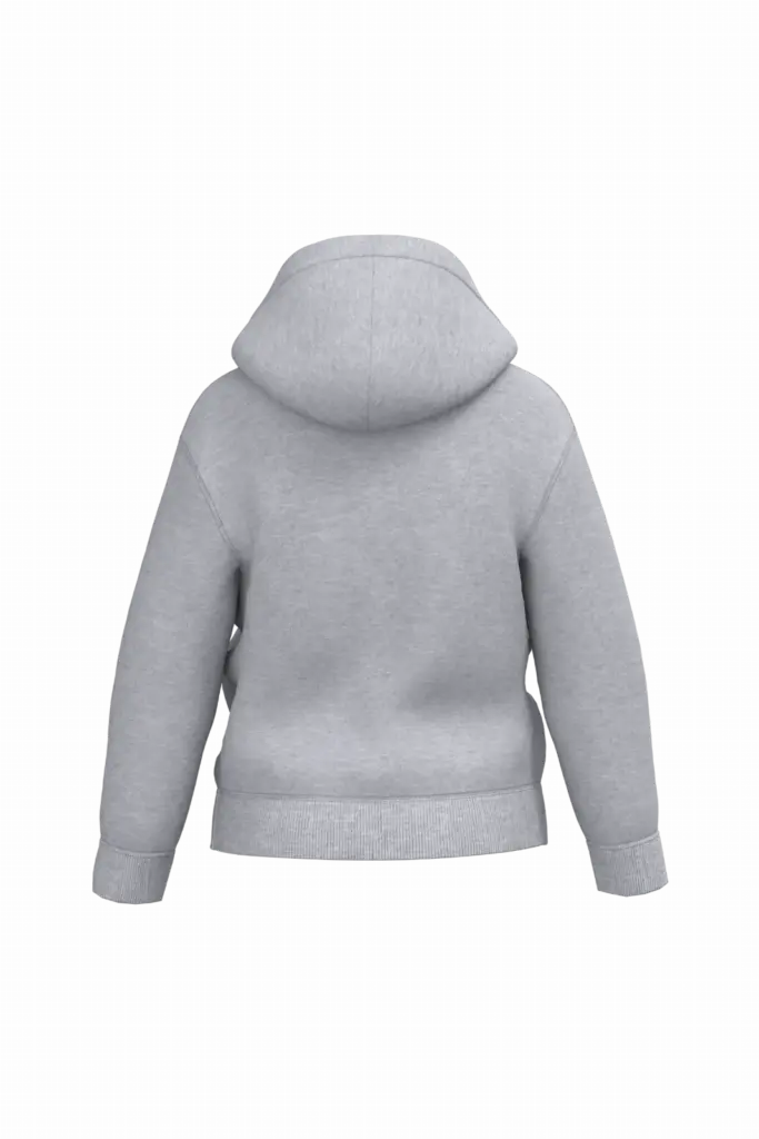 PS_K4045-B_OXFORDGREY - Hidalgo-werbeartikel Gerecycled sweatvest met capuchon, oxford grey — productfoto 13
