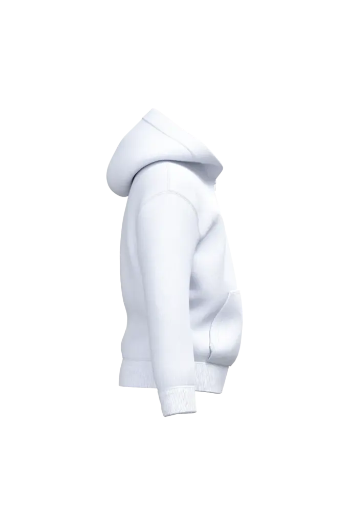 PS_K4045-S_WHITE - Hidalgo-werbeartikel Gerecycled sweatvest met capuchon, white — productfoto 14