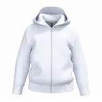 PS_K4045_WHITE - Hidalgo-werbeartikel Gerecycled sweatvest met capuchon, white — productfoto 15