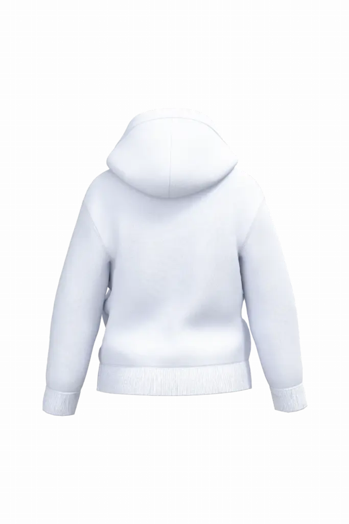 PS_K4045-B_WHITE - Hidalgo-werbeartikel Gerecycled sweatvest met capuchon, white — productfoto 16