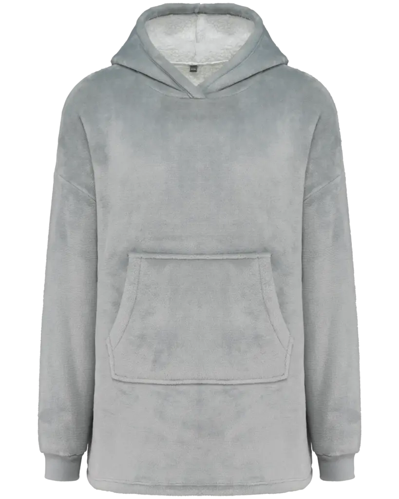 PS_K410_SNOWGREY - Hidalgo-werbeartikel Poncho plaid, snow grey — productfoto 12