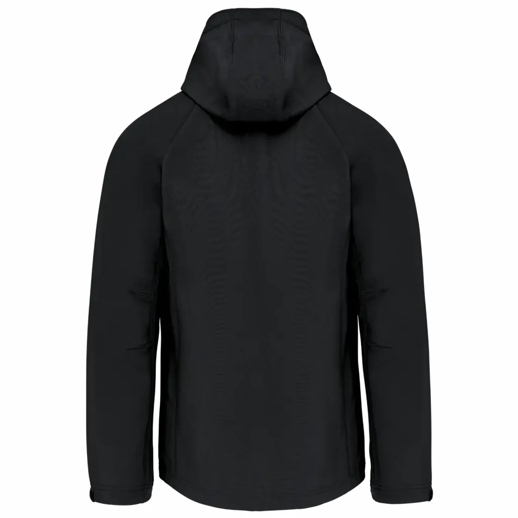 PS_K413-B_BLACK - Hidalgo Heren softshell jas met afneembare capuchon — productfoto 18