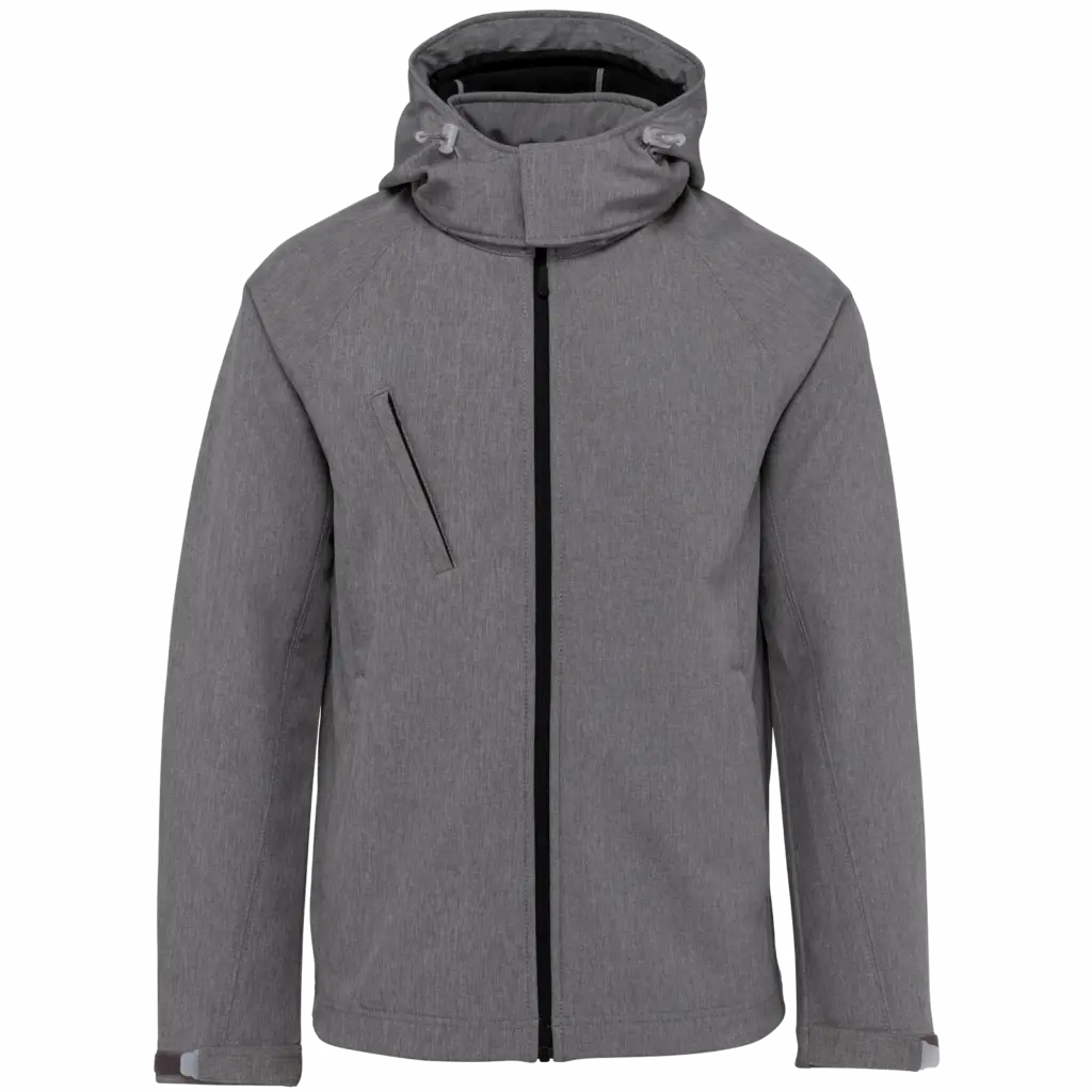 PS_K413_MARLGREY - Hidalgo Heren softshell jas met afneembare capuchon — productfoto 26