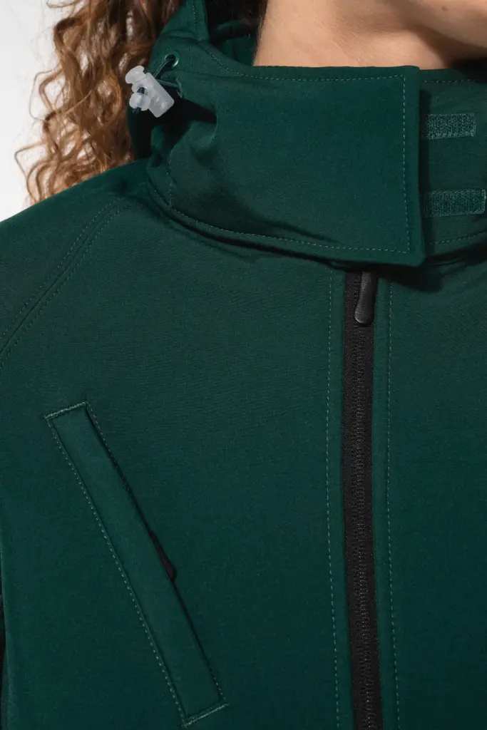 K414-5_2026 - Hidalgo-werbeartikel Dames softshell jas met afneembare capuchon — productfoto 5