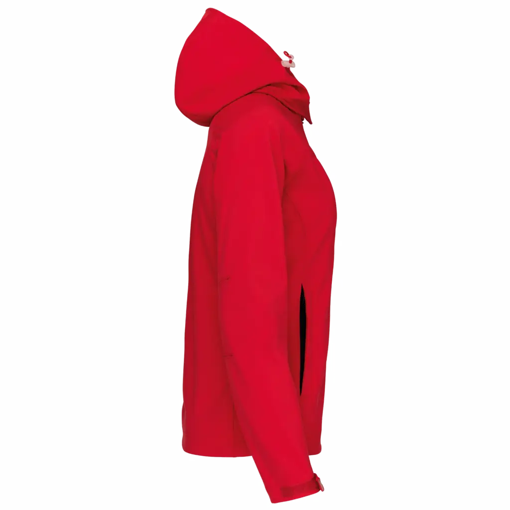 PS_K414-S_RED - Hidalgo-werbeartikel Dames softshell jas met afneembare capuchon — productfoto 23