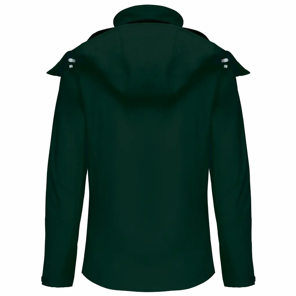 PS_K414-B_BOTTLEGREEN - Hidalgo-werbeartikel Dames softshell jas met afneembare capuchon, bottle green — productfoto 13