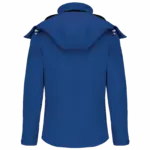 PS_K414-B_DARKROYALBLUE - Hidalgo-werbeartikel Dames softshell jas met afneembare capuchon, dark royal blue — productfoto 16