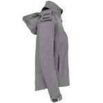 PS_K414-S_MARLGREY - Hidalgo-werbeartikel Dames softshell jas met afneembare capuchon, marl grey — productfoto 17