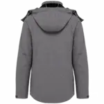 PS_K414-B_MARLGREY - Hidalgo-werbeartikel Dames softshell jas met afneembare capuchon, marl grey — productfoto 19