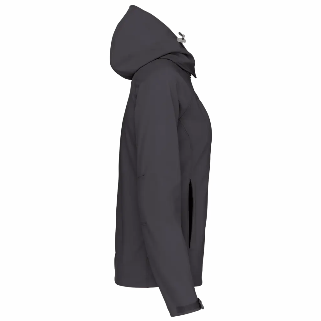 PS_K414-S_TITANIUM - Hidalgo-werbeartikel Dames softshell jas met afneembare capuchon, titanium — productfoto 26