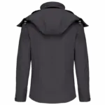 PS_K414-B_TITANIUM - Hidalgo-werbeartikel Dames softshell jas met afneembare capuchon, titanium — productfoto 28