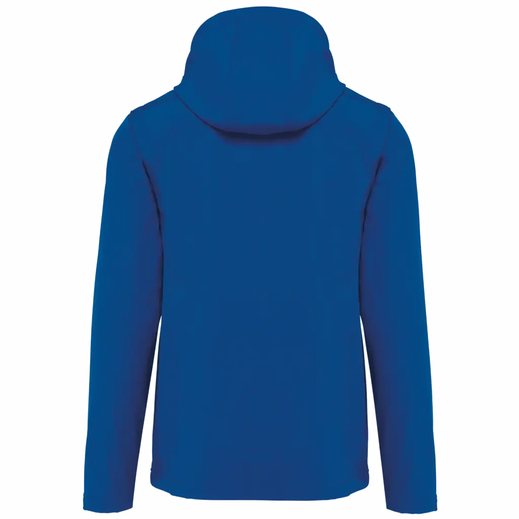 3-laags uniseks softshelljas met afneembare capuchon en mouwen, dark royal blue — productfoto 24