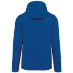 3-laags uniseks softshelljas met afneembare capuchon en mouwen, dark royal blue — productfoto 24