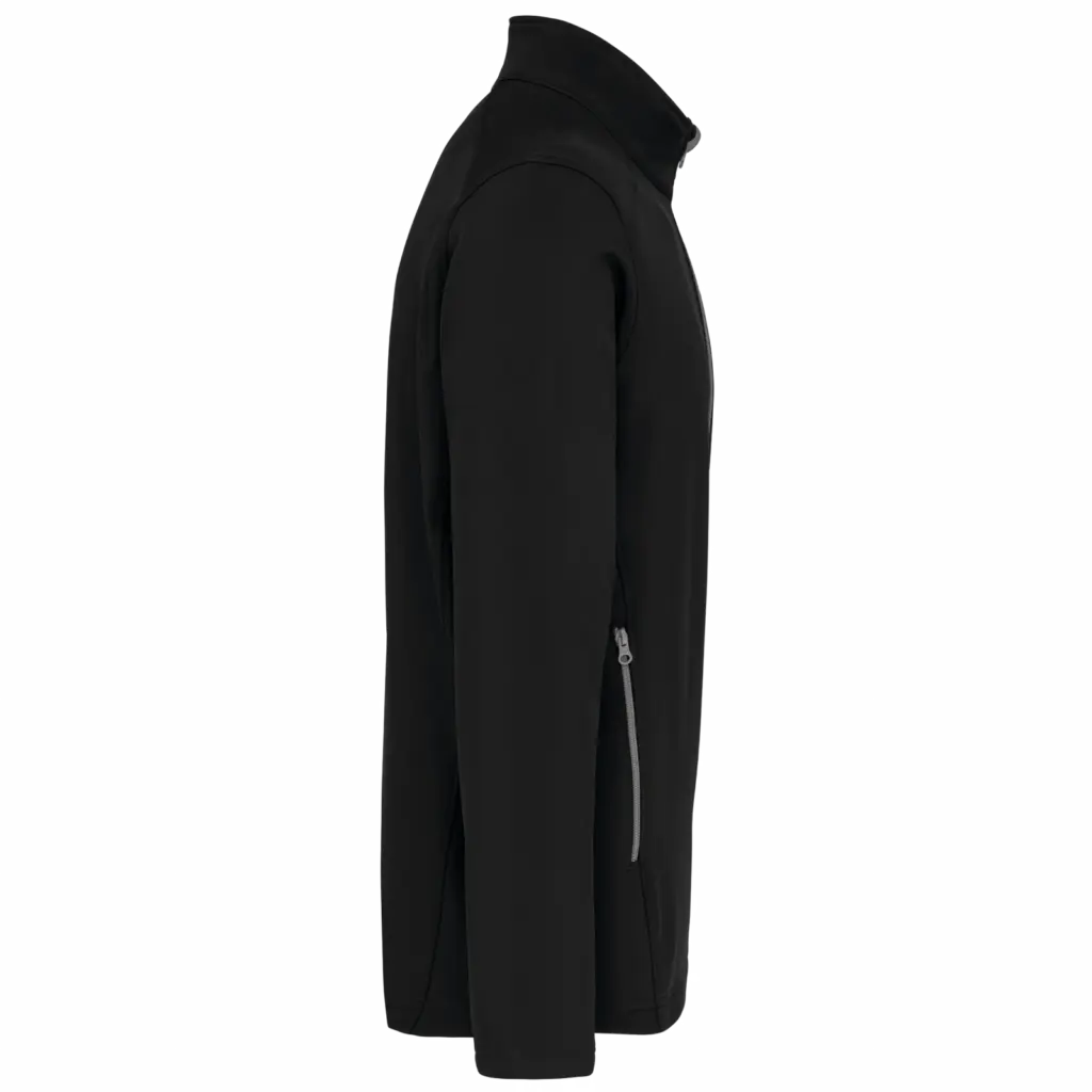2-laagse herensoftshelljas, black — productfoto 15
