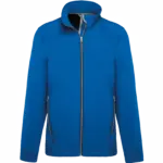 2-laagse herensoftshelljas, light royal blue — productfoto 19
