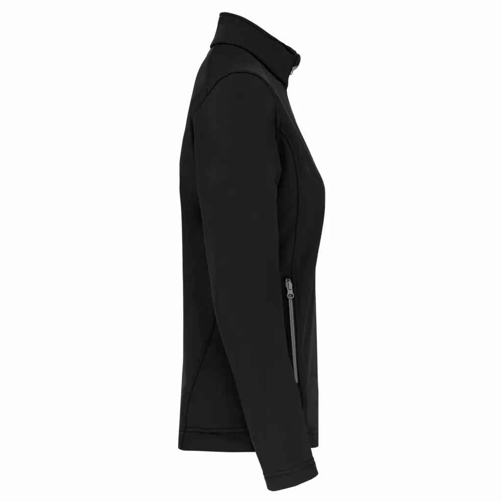 2-laagse damessoftshelljas, black — productfoto 4