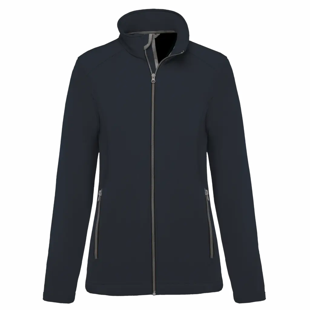 2-laagse damessoftshelljas, navy — productfoto 11
