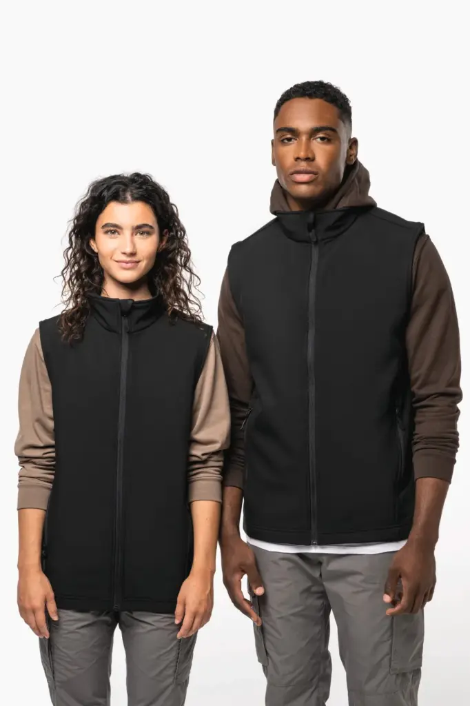2-laagse uniseks softshell-bodywarmer — productfoto 2