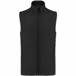 2-laagse uniseks softshell-bodywarmer, black — productfoto 11