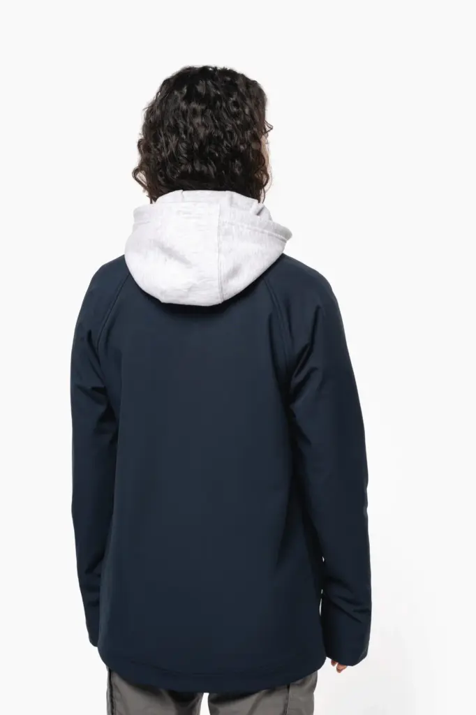 K427-5_2025 - Hidalgo-werbeartikel Ecologisch 3-laags uniseks softshell-jasje — productfoto 6