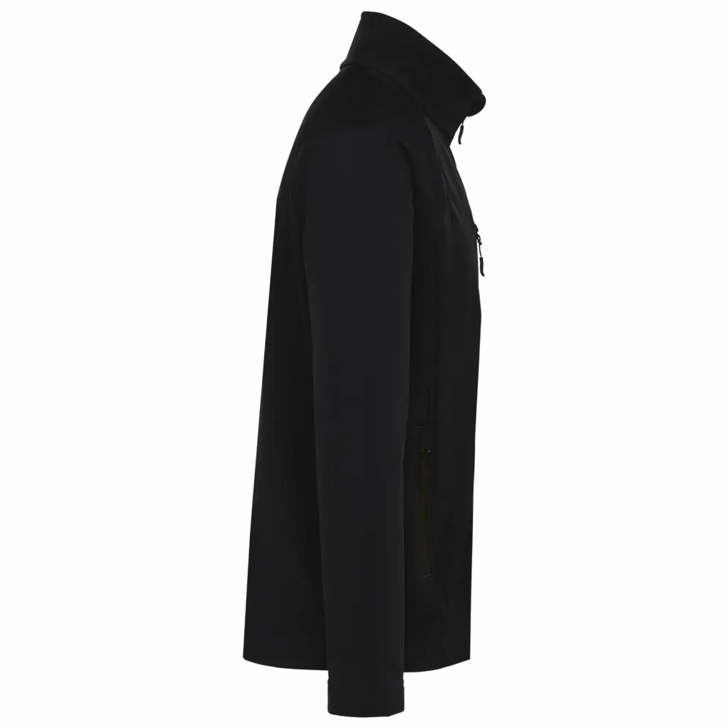 PS_K427-S_BLACK - Hidalgo-werbeartikel Ecologisch 3-laags uniseks softshell-jasje, black — productfoto 13