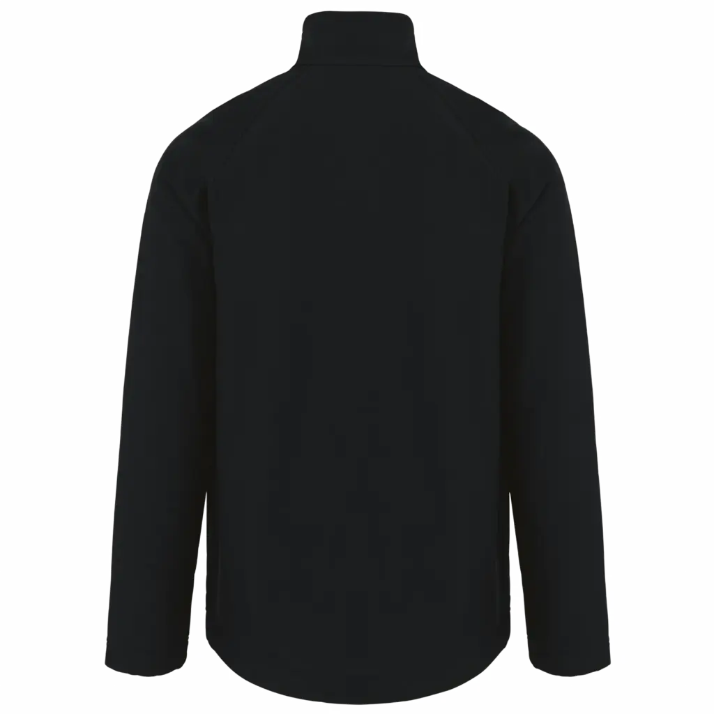 PS_K427-B_BLACK - Hidalgo-werbeartikel Ecologisch 3-laags uniseks softshell-jasje, black — productfoto 15