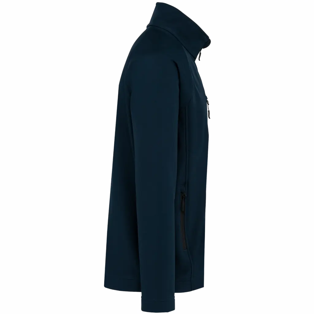 PS_K427-S_NAVY - Hidalgo-werbeartikel Ecologisch 3-laags uniseks softshell-jasje, navy — productfoto 16