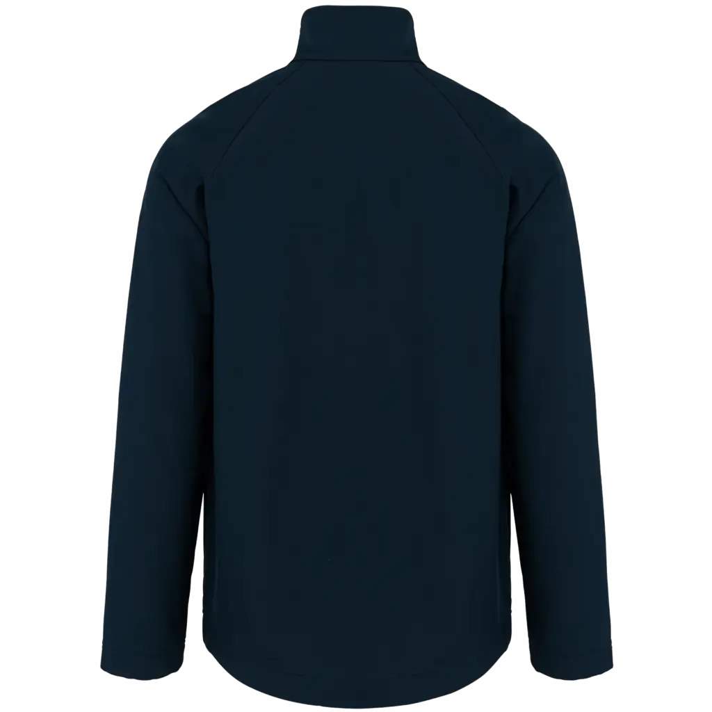 PS_K427-B_NAVY - Hidalgo-werbeartikel Ecologisch 3-laags uniseks softshell-jasje, navy — productfoto 18