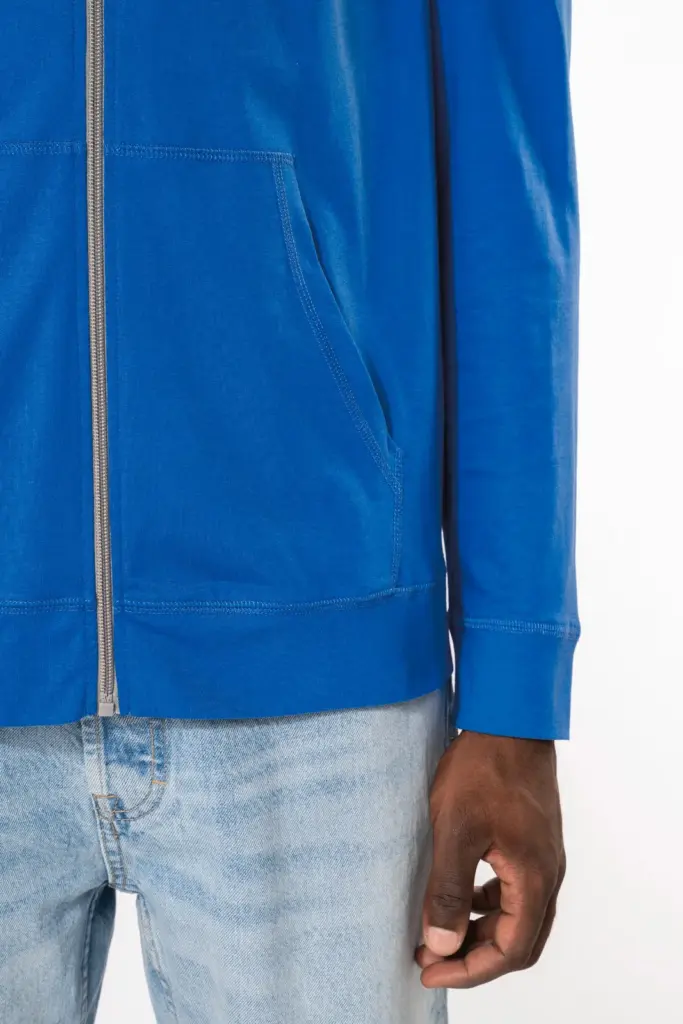 K438-8_2026 - Hidalgo Licht katoenen sweatvest met capuchon — productfoto 6