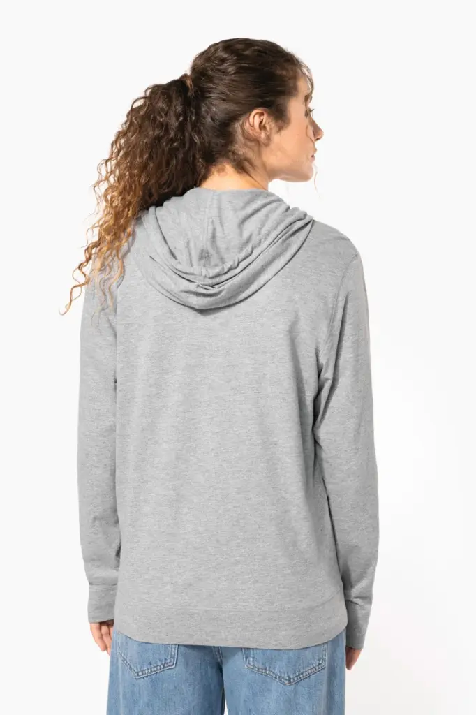 K438-17_2026 - Hidalgo Licht katoenen sweatvest met capuchon — productfoto 9