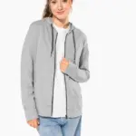 K438-16_2026 - Hidalgo Licht katoenen sweatvest met capuchon — productfoto 13