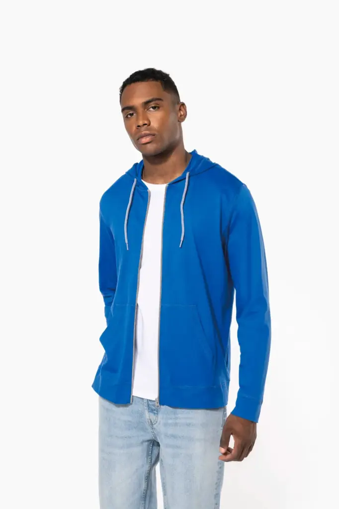 K438-4_2026 - Hidalgo Licht katoenen sweatvest met capuchon — productfoto 17