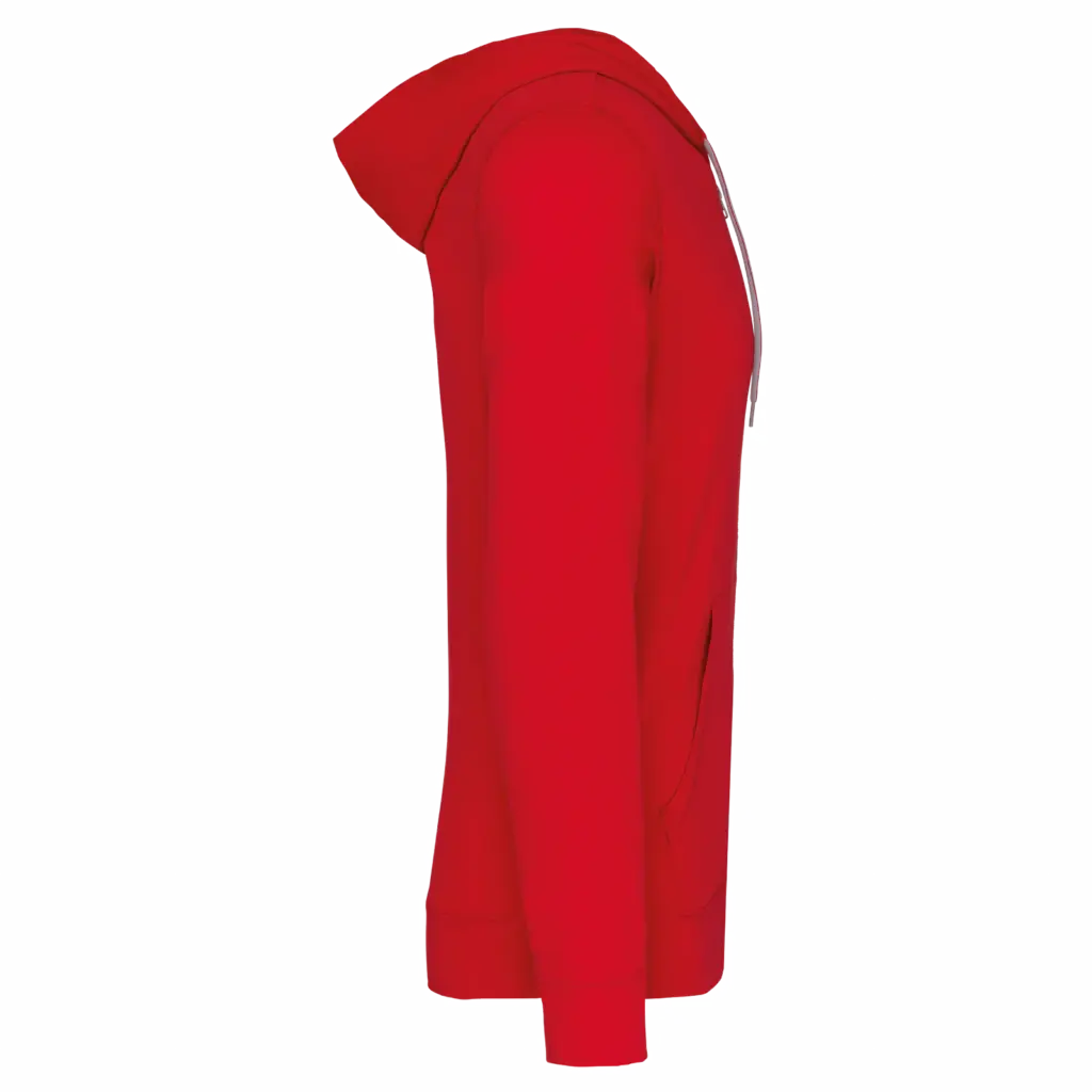 PS_K438-S_RED - Hidalgo Licht katoenen sweatvest met capuchon — productfoto 30