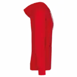 PS_K438-S_RED - Hidalgo Licht katoenen sweatvest met capuchon — productfoto 30