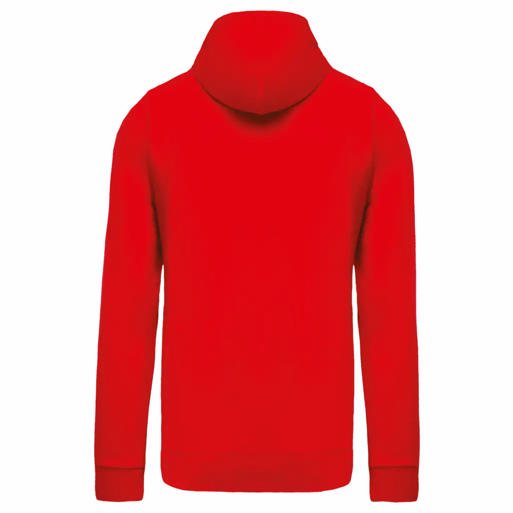 PS_K438-B_RED - Hidalgo Licht katoenen sweatvest met capuchon — productfoto 32