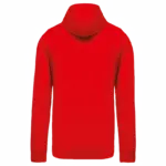 PS_K438-B_RED - Hidalgo Licht katoenen sweatvest met capuchon — productfoto 32