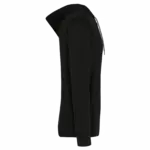 PS_K438-S_BLACK - Hidalgo Licht katoenen sweatvest met capuchon, black — productfoto 18