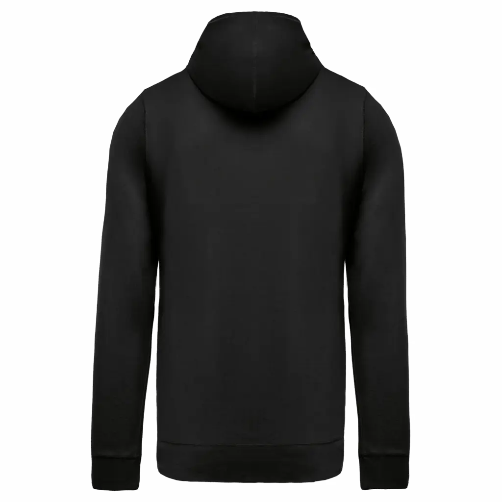 PS_K438-B_BLACK - Hidalgo Licht katoenen sweatvest met capuchon, black — productfoto 20