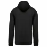PS_K438-B_BLACK - Hidalgo Licht katoenen sweatvest met capuchon, black — productfoto 20