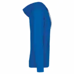 PS_K438-S_LIGHTROYALBLUE - Hidalgo Licht katoenen sweatvest met capuchon, light royal blue — productfoto 21