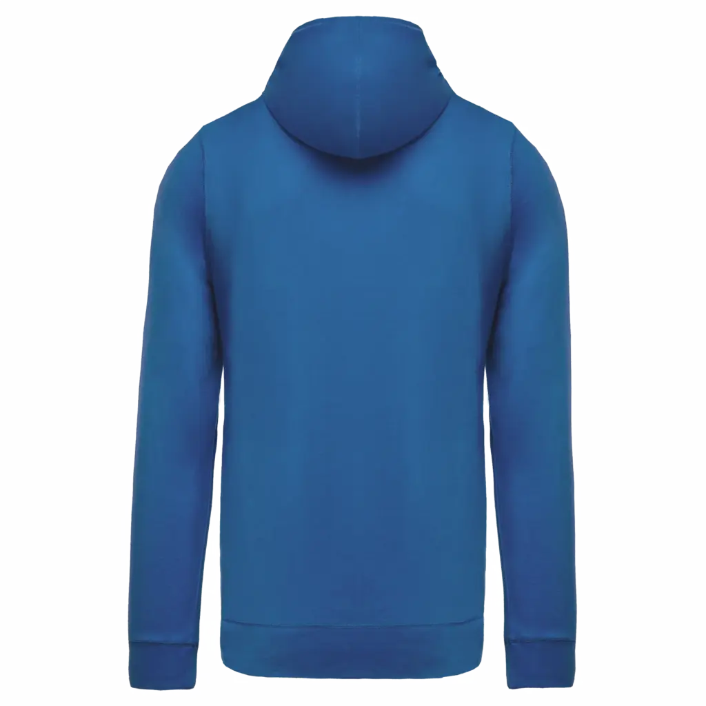 PS_K438-B_LIGHTROYALBLUE - Hidalgo Licht katoenen sweatvest met capuchon, light royal blue — productfoto 23