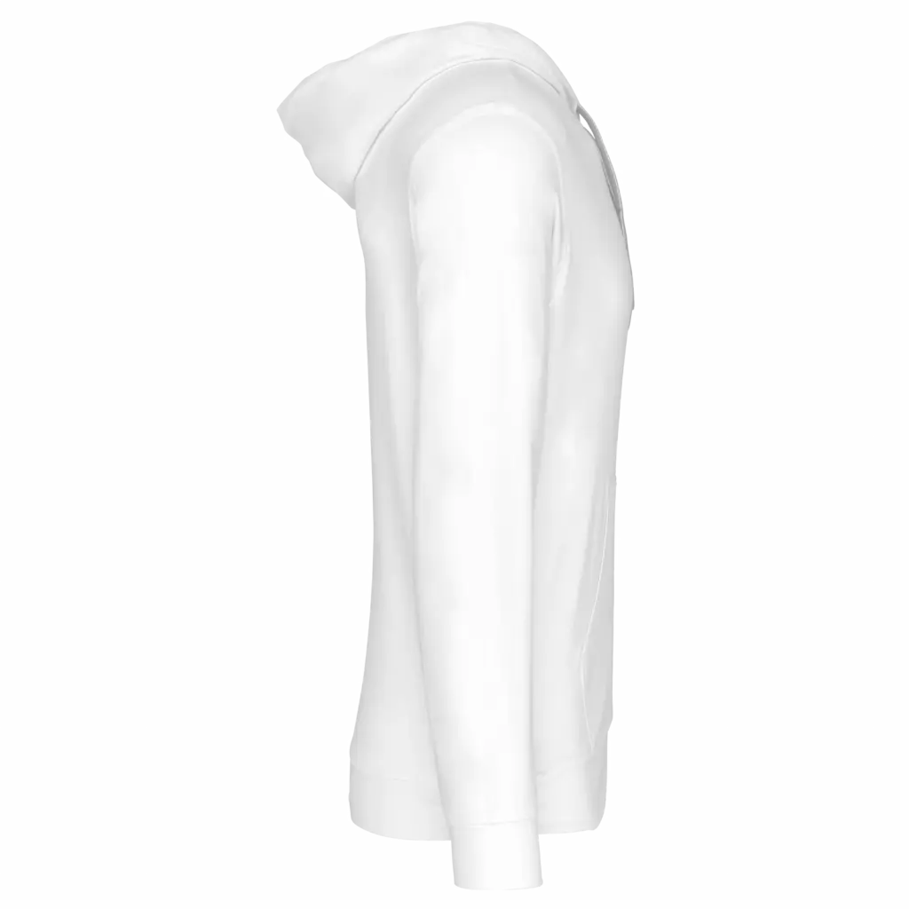 PS_K438-S_WHITE - Hidalgo Licht katoenen sweatvest met capuchon, white — productfoto 33