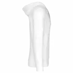 PS_K438-S_WHITE - Hidalgo Licht katoenen sweatvest met capuchon, white — productfoto 33