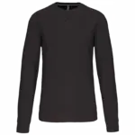 PS_K442_DARKGREY - Hidalgo-werbeartikel Sweater met ronde hals, dark grey — productfoto 22
