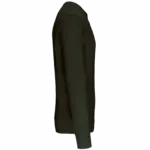 PS_K442-S_DARKKHAKI - Hidalgo-werbeartikel Sweater met ronde hals, dark khaki — productfoto 24