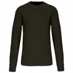PS_K442_DARKKHAKI - Hidalgo-werbeartikel Sweater met ronde hals, dark khaki — productfoto 25